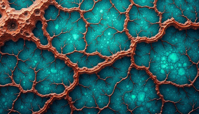 Free Branching Metallic Pathways Image - Copper, Turquoise, Circuit ...