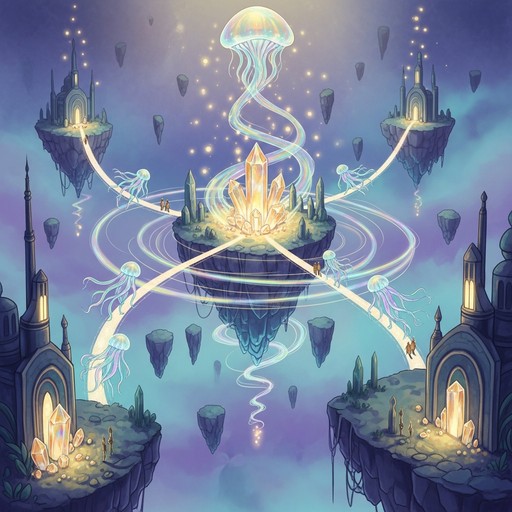 Free Floating Crystal Paradise Image - Fantasy, Crystal, Floating ...