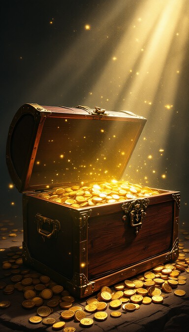 Free Glowing Treasure Chest Image - Treasure, Chest, Gold | Download at ...