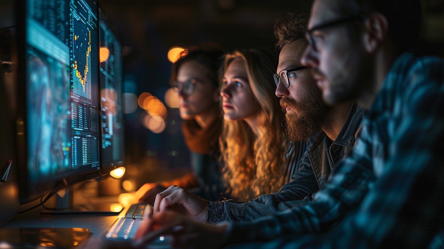 Pc Team Free Focused tech team Image - Technology, Team, Monitoring | Download ...