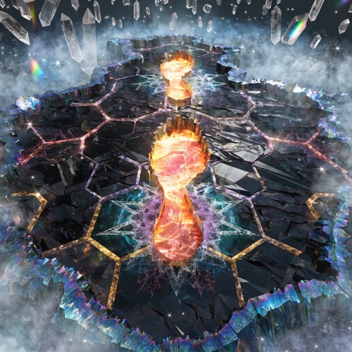 Free Sacred Crystal Path Image - Crystal, Footprints, Glowing ...