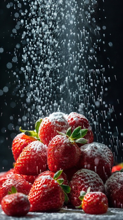 Free Strawberries in Snow Image - Strawberries, Powdered Sugar ...