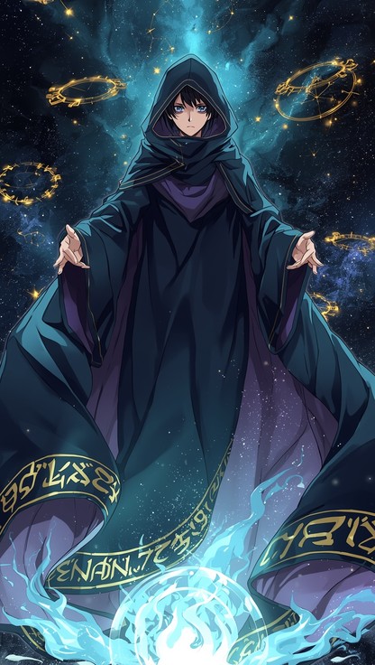 Wizard Runes Anime Free Celestial Wizard Rising Image - Wizard, Magic, Anime | Download at ...