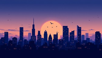 Free Pixel Sunset City Image - Pixel, Sunset, Cityscape | Download at ...
