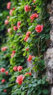 Qeynos Roses Wall Free Blooming wall roses Image - Roses, Wall, Nature | Download at ...