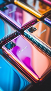 Custom Color Phone Free Colorful stacked smartphones Image - Technology, Smartphones ...