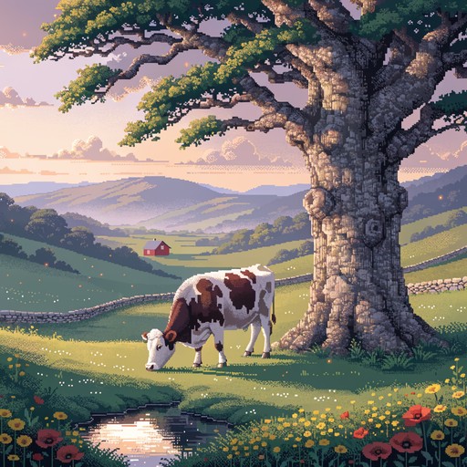 Free Pastoral Pixel Paradise Image - Landscape, Pixel, Countryside ...