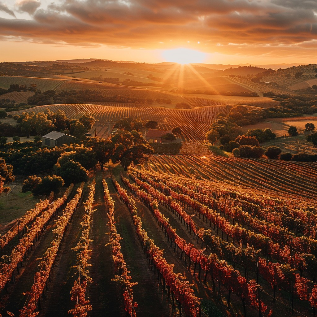 Free Vineyard Sunset Glow Image - Sunset, Vineyard, Golden | Download ...