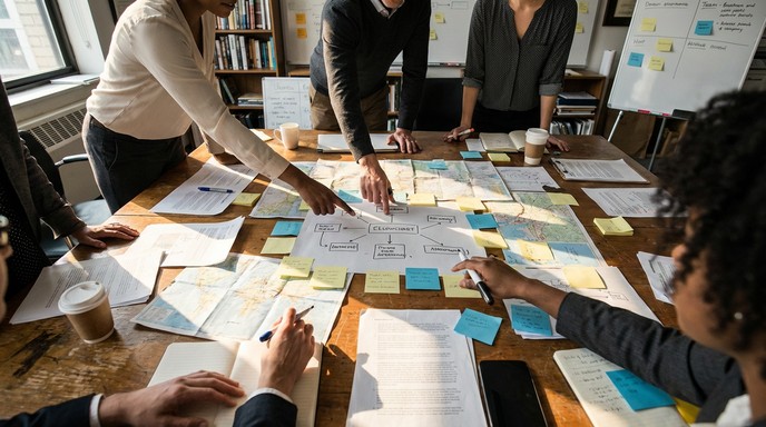 Strategy Session Images Free Strategic Planning Session Image - Teamwork, Collaboration ...
