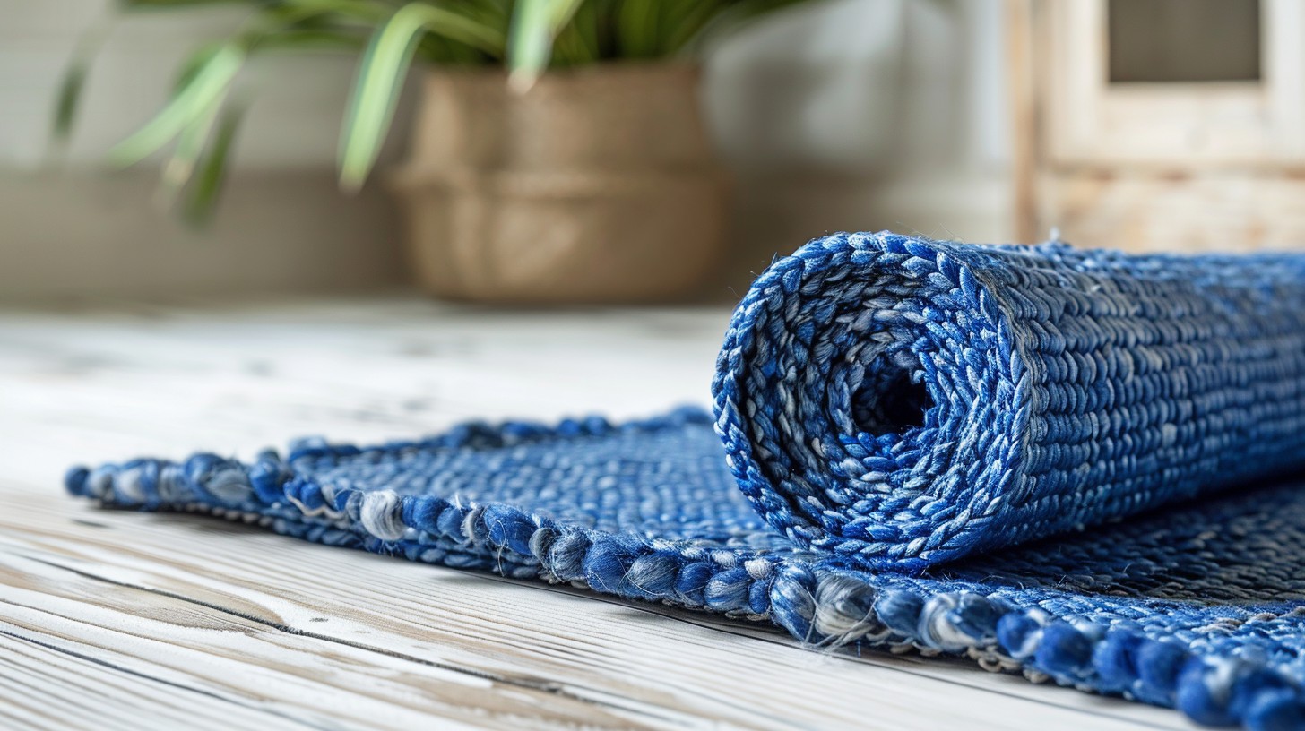 Free Blue Woven Mat Image - Blue, Mat, Woven | Download at StockCake