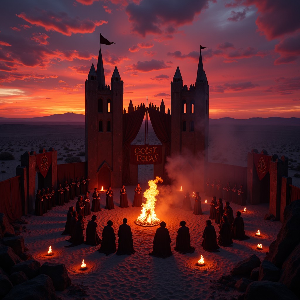 Free Castle Fire Ritual Image - Castle, Sunset, Ritual | Download at ...