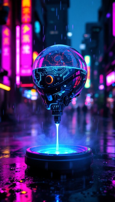 Free Neon Brain Sphere Image - Cyberpunk, Neon, Brain | Download at ...