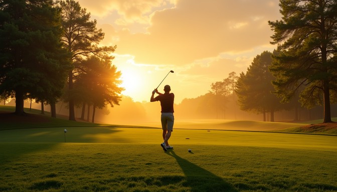 Free Sunset Golf Swing Image - Sunset, Golf, Golfer | Download at StockCake