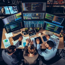 Free Tech Team Working Image - Technology, Coding, Teamwork | Download ...