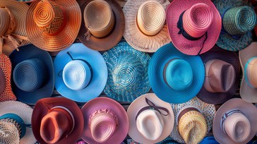 Free Colorful hats assortment Image - Hats, Colorful, Fashion ...