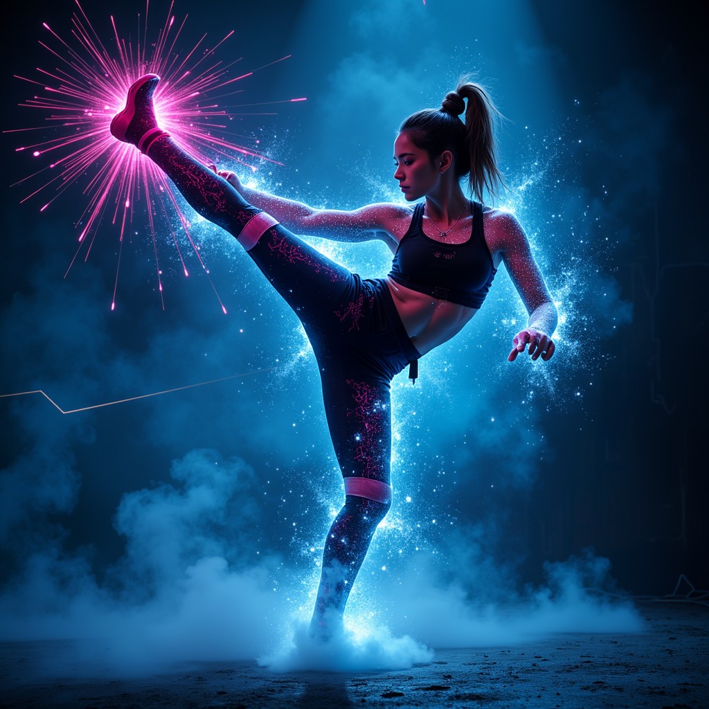 Neo Kick Free Neon Kick Power Image - Martial, Cyberpunk, Kick | Download at ...