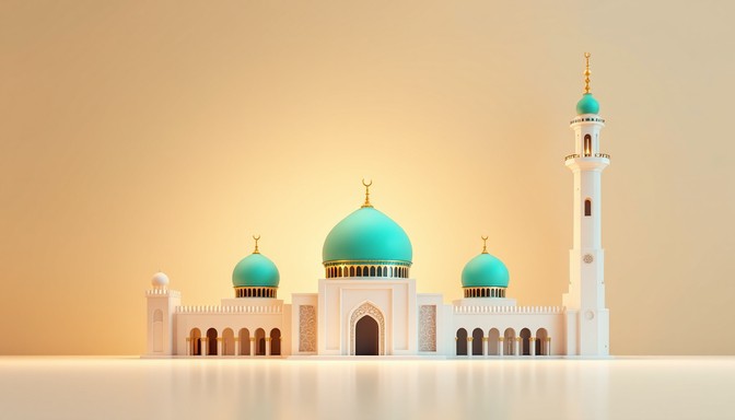 Subtle Colored Mosque Free Minimal Mosque Architecture Image - Mosque, Architecture, 3d ...