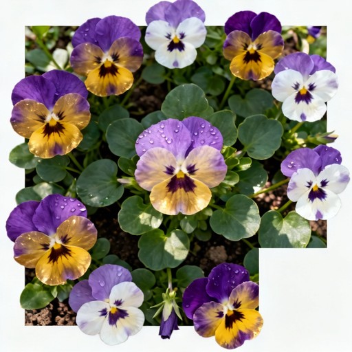 Pansy Display Free Vibrant Pansy Garden Photo - Pansy, Flowers, Purple | Download at ...