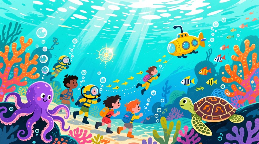 Free Underwater Submarine Adventure Image - Submarine, Underwater ...