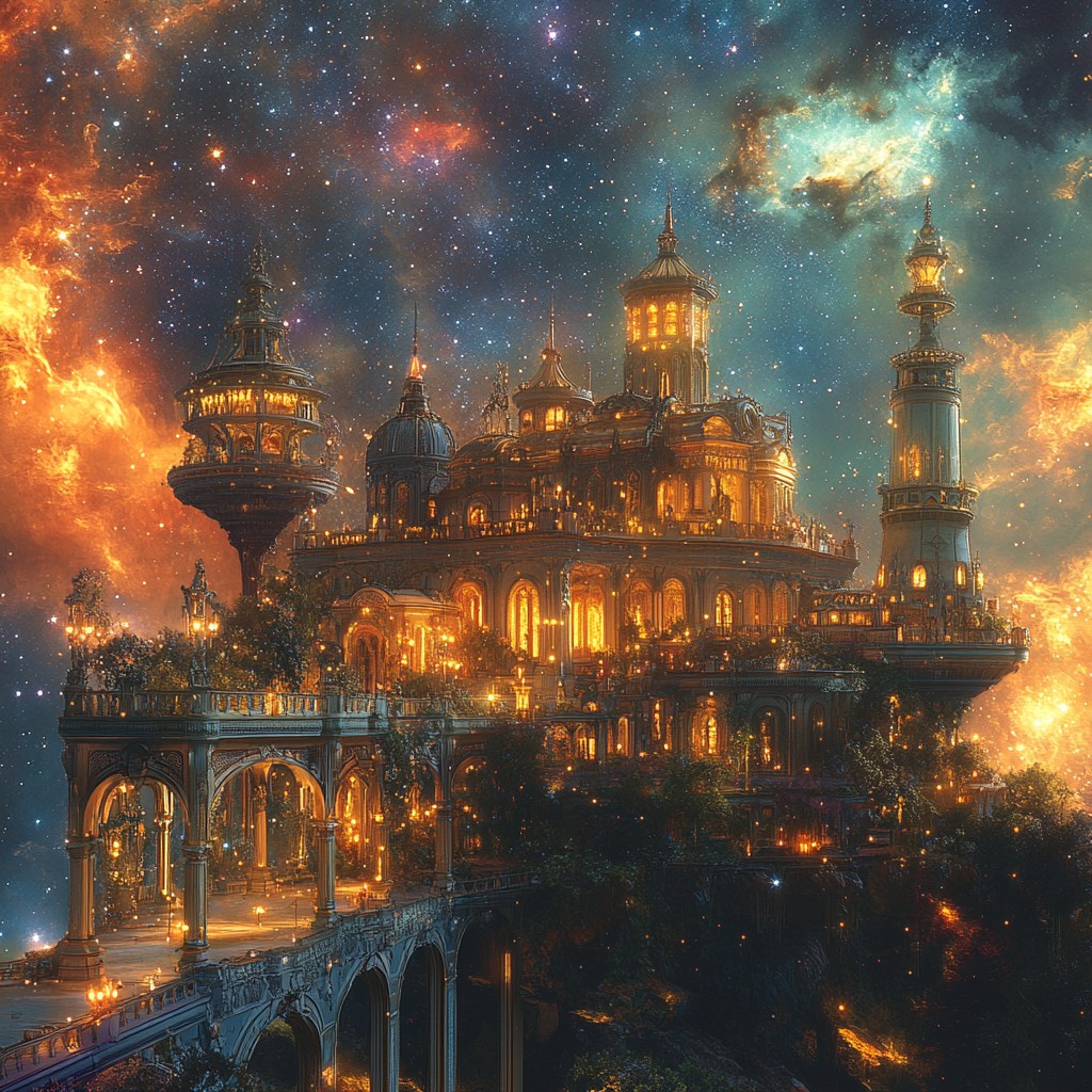 Free Starry Fantasy Palace Image - Fantasy, Palace, Stars | Download at ...