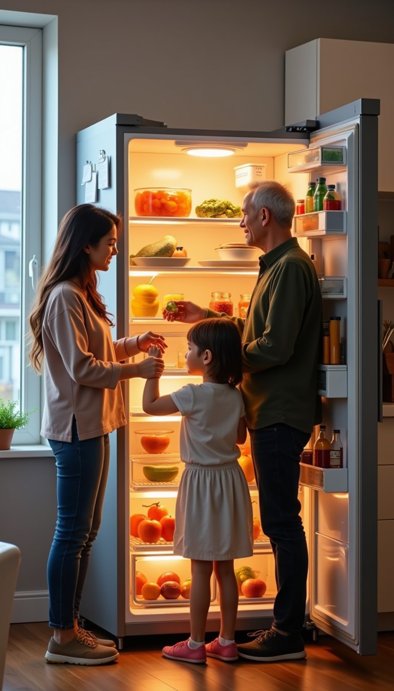 Free Family Fridge Moment Image - Family, Refrigerator, Kitchen ...