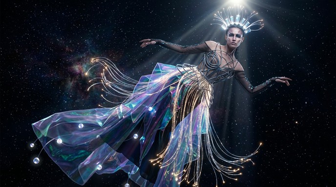 Free Cosmic Couture Goddess Image - Fashion, Space, Futuristic ...