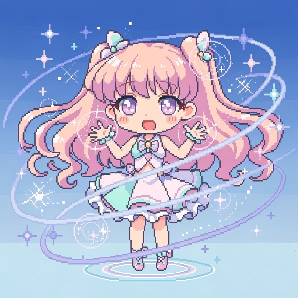 Free Magical Pixel Transformation Image - Pixel, Chibi, Anime ...