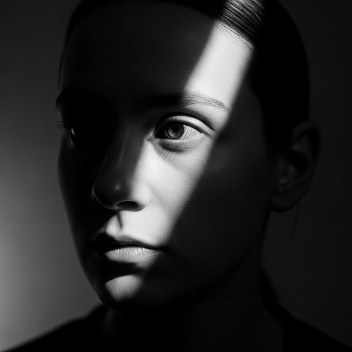 Expressionism Shadow Free Emotion Through Shadow Image - Monochrome, Portrait, Contemplative ...