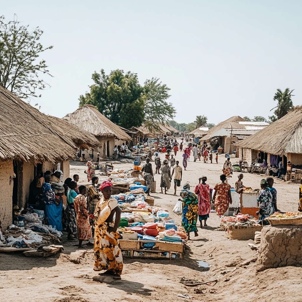 Free Bustling Village Market Image - Village, Market, Africa | Download ...