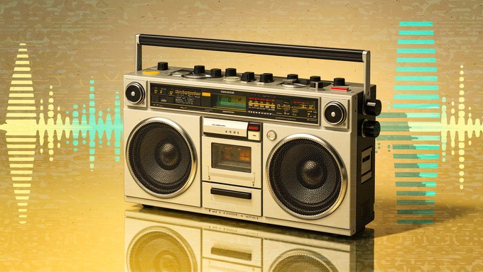 Free Retro Boombox Vibes Image - Retro, Vintage, Boombox | Download at ...