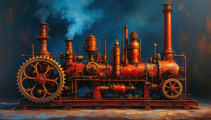 Free Vintage Steam Machinery Image - Machinery, Industrial, Steampunk ...
