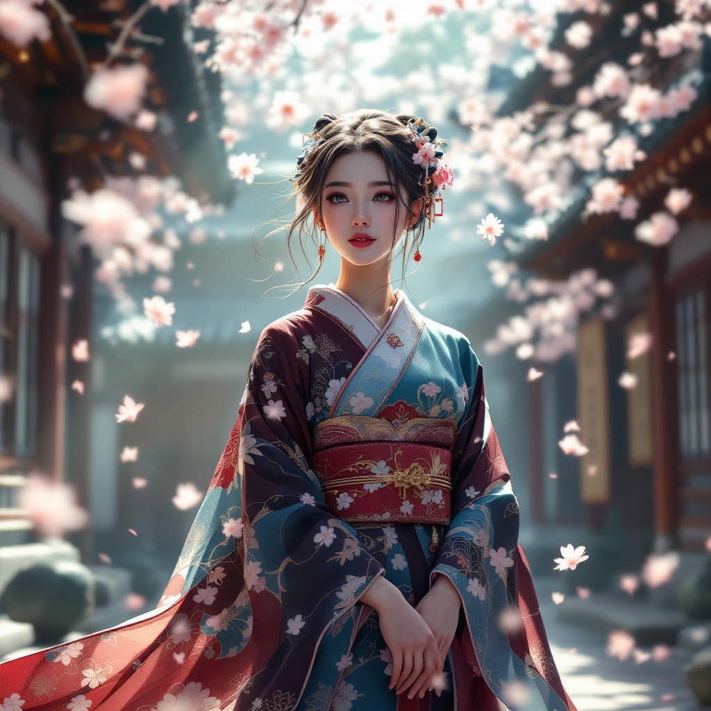 Free Cherry Blossom Princess Image - Anime, Kimono, Sakura | Download ...