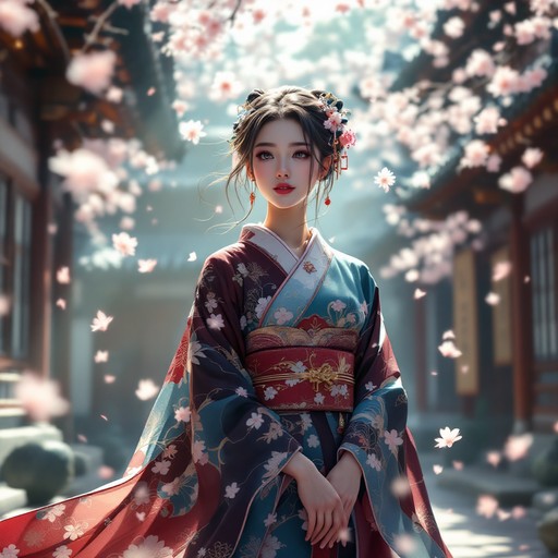 Free Cherry Blossom Princess Image - Anime, Kimono, Sakura | Download ...