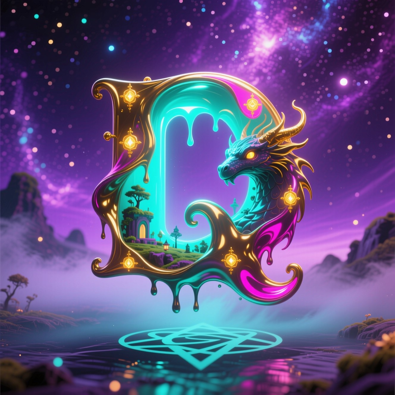 Free Magical Letter Dragon Image - Fantasy, Dragon, Letter | Download ...