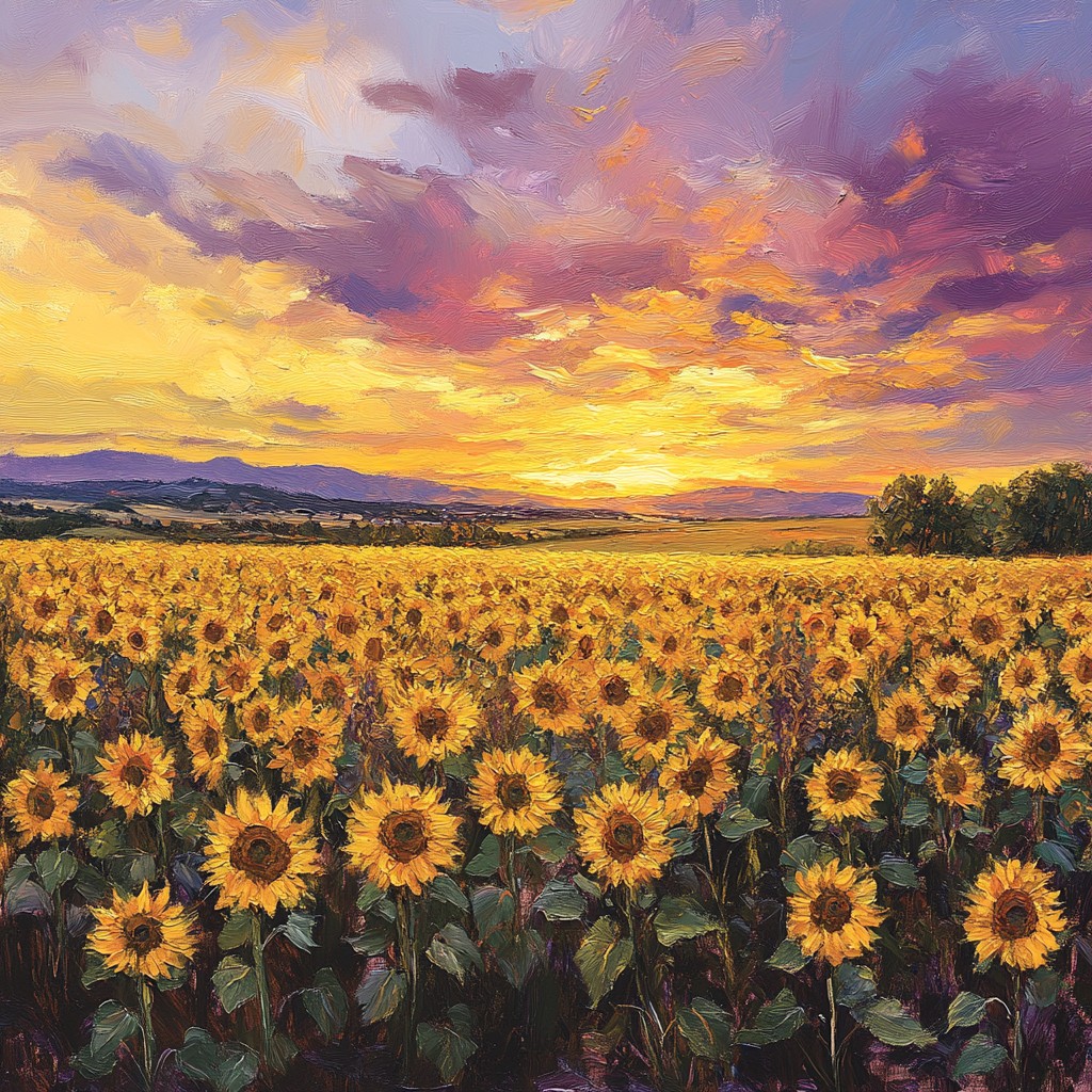 Free Sunset Sunflower Field Image - Sunflower, Sunset, Field | Download ...