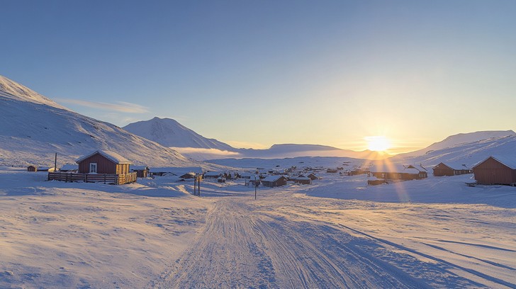 Download Arctic winter landscape Image - Sunrise, Snow, Landscape