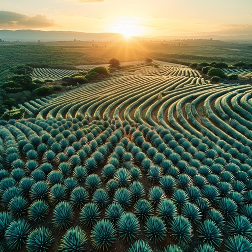 Free Agave Field With Mountain Range At Sunset Stock AI Images | StockCake