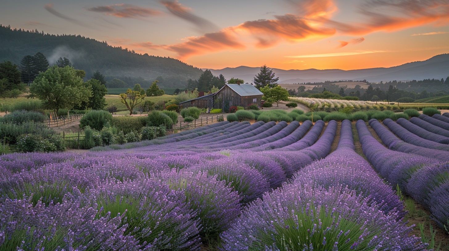 Free Lavender Field Sunset Image - Lavender, Sunset, Field | Download ...