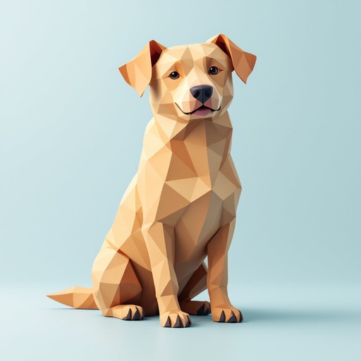 Free Geometric Puppy Art Image | Download at StockCake