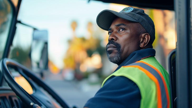 Free Bus Driver Working Image - Bus, Driver, Night | Download at StockCake