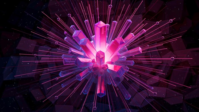 Radiant Rays Magenta Free Radiant Crystal Bloom Image - Crystal, Mineral, Magenta | Download ...