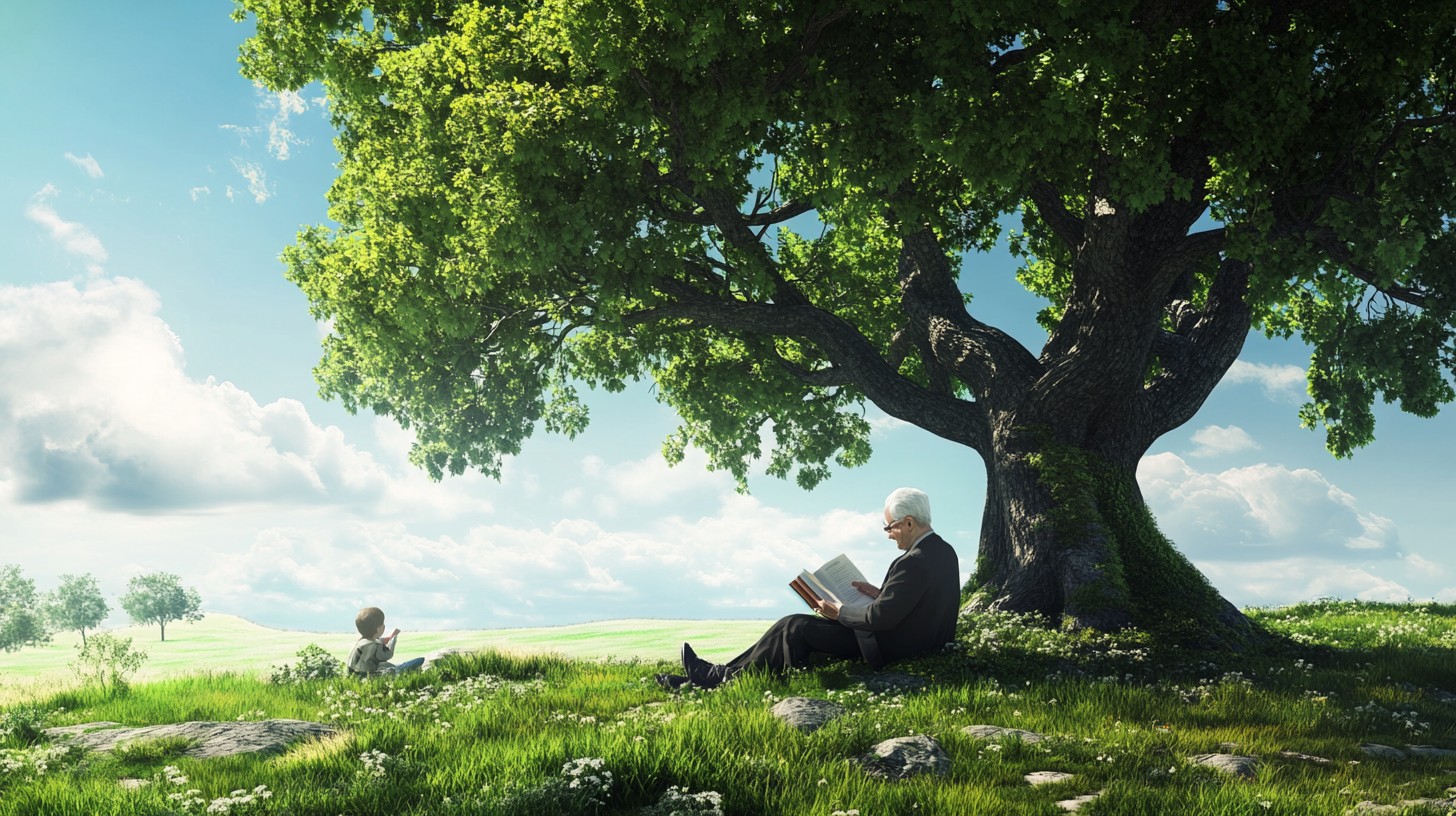 Under Tree Refrence Free Reading Under Tree Photo - Reading, Tree, Elderly | Download at ...