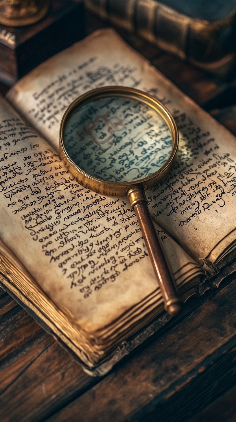 Free Ancient Text Exploration Image - Ancient, Manuscript, Magnifying ...