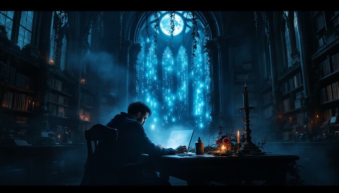 Free Skeletal Coder Cathedral Image - Skeleton, Programmer, Gothic ...