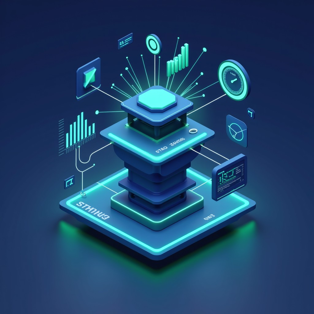 Free Futuristic Data Hub Image - Dashboard, Isometric, 3d | Download at ...