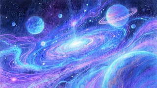 ネオン銀河の渦の画像をダウンロード - 水彩画, 宇宙的, 銀河 | StockCake