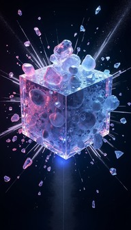 Cubic Explode Free Crystalline Cube Explosion Image - Crystal, Cube, Explosion ...