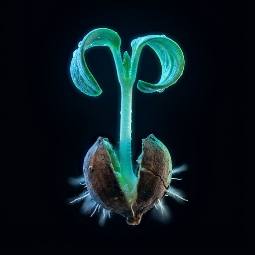 Free Glowing Seedling Emerges Image - Bioluminescent, Seedling, Glowing ...