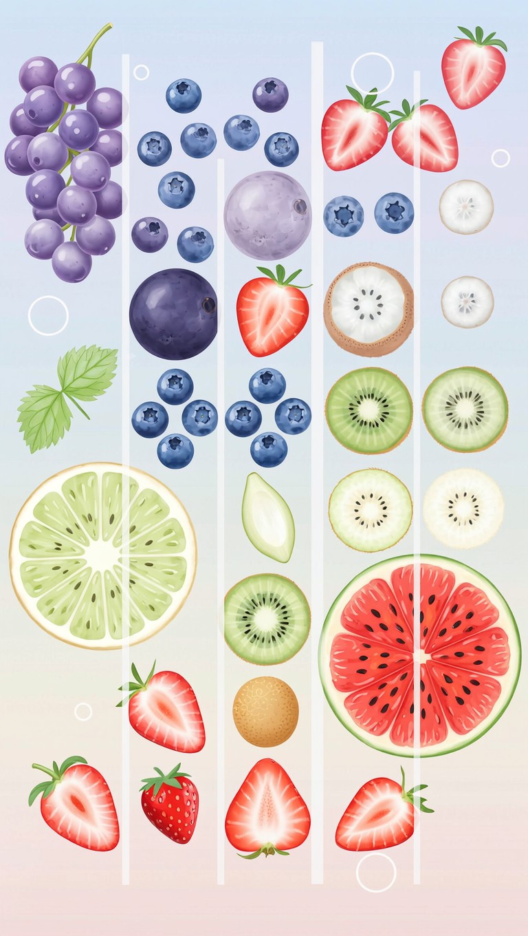 Free Rainbow Fruit Spectrum Image - Fruits, Berries, Illustration ...