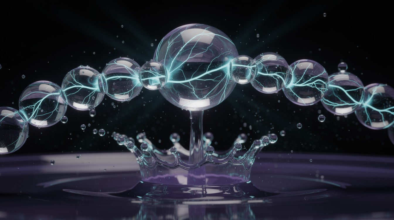 Free Electrified Water Cascade Image - Water, Droplets, Electricity ...